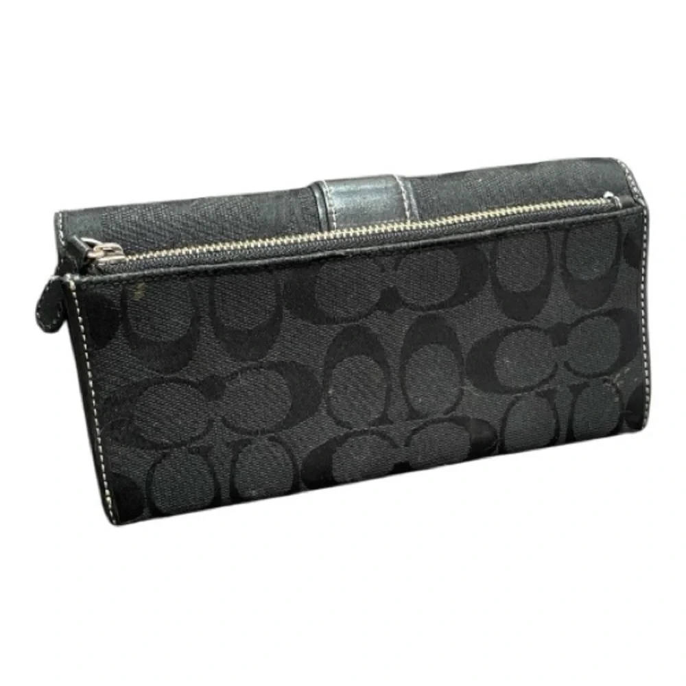 Vintage Legacy Coach Black Signature Wallet